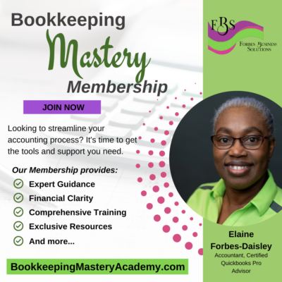 Information for bookkeeping mastery membership